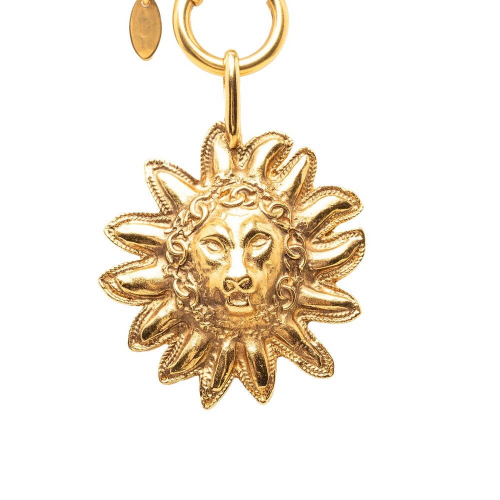 Chanel Gold Plated Leo Lion Sun #272431C84B